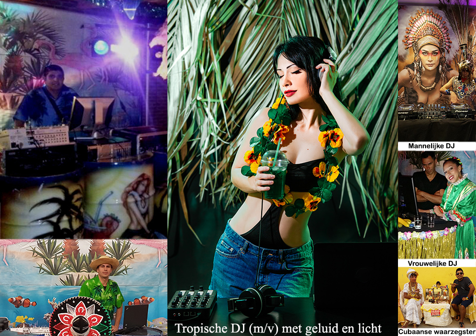 Dj decoratie tropische livemuziek